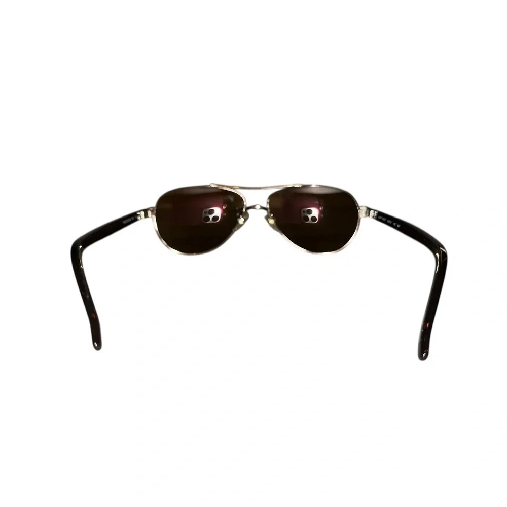 Precision 799 Aviator Sunglasses Gold Metal Frame with Brown Polarized Lenses